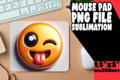 COZY MOUSE PAD SUBLIMATION MAGIC, 3D Emoji Product Image 1