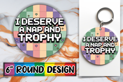 Enchanted Circle Keychain PNG, Sarcastic Quote Product Image 1