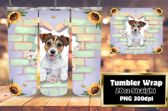 VIBRANT Design for 20oz Tumbler , Cute Dog Product Image 1