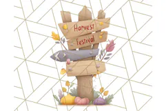 Woodland Autumn Animals PNG Clipart for Fall & Harvest Product Image 5
