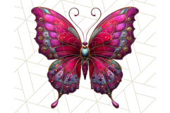 Metallic Butterfly Clipart PNG Clipart, Vibrant Butterfly Product Image 5
