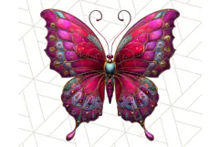 Metallic Butterfly Clipart PNG Clipart, Vibrant Butterfly Product Image 5
