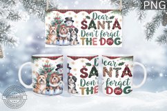 Dear Santa Don&#039;t Forget Mug Wrap - Christmas Mug Sublimation Product Image 1