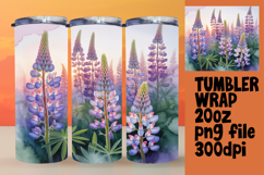 20oz Tumbler Template for Creative Minds , Flowers Product Image 1