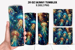 Skinny Tumbler 20oz Wrap Design, Summer Tumble PNG Design Product Image 1