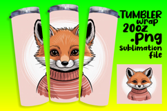 Sublimation-Ready 20oz Design , Valenines Animals Product Image 1