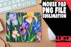 Vibrant Oil Painted Flower Design for Round PNG Product Image 1