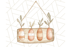 Spring Bunnies PNG Watercolor Bunny Clipart, Pastel Easter Product Image 5
