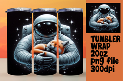 Amazing 20oz Tumbler Wrap Download , Astronaut Product Image 1
