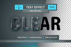 Clear Editable Text Effect, Graphic Style Product Image 1