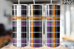Halloween Plaid Pattern Tumbler Wrap - High Quality 300 Dpi Product Image 1
