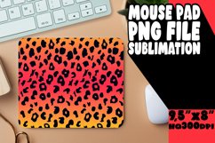 Glamorous Glitter Leopard Print Mouse Pad Design PNG Product Image 1