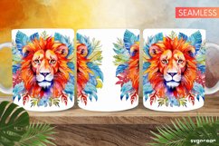 Embroidery Animals Mug | 11 oz | Sublimation Product Image 2