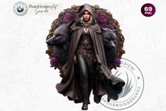 Dark Fantasy Characters Clipart | Gothic Warriors &amp; Witches Product Image 10