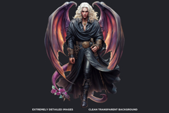 Dark Fantasy Characters Clipart | Gothic Warriors &amp; Witches Product Image 3