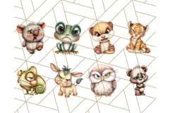 Adorable Angry Animals Clipart PNG, Cute Moody Faces Png Product Image 5