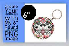 Vibrant Keychain Round Design PNG , Cupid Product Image 1