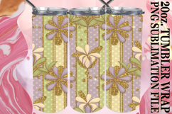 Playful Moments 20oz tumbler wrap, Gold Flower Product Image 1