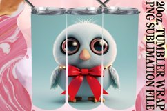 3D Christmas Characters Tumbler Wrap 20oz Sublimation Product Image 1