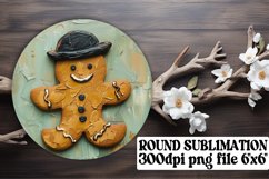 Sublimation Car Coaster Joy, Gingerbread Product Image 1