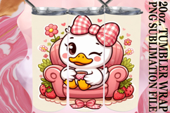 Joyful smiles 20oz tumbler wrap, Cute Goose Product Image 1