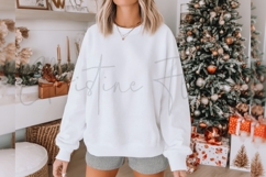 White Christmas Sweatshirt Mockup Product Image 3
