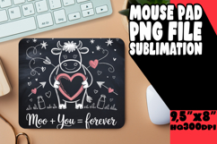 RADIANT DESK MAT PLAYFUL DESIGN, Cute Cow Product Image 1