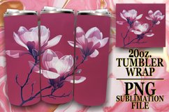 Fresh Flower Sublimation Tumbler Wrap 20oz Delight Product Image 1