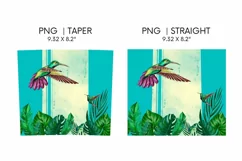 Hummingbird Tumbler Sublimation | 20 oz | Taper | Straight Product Image 4