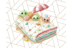 Alien Vacation Clipart PNG, Cute Summer Galaxy Art Clip Art Product Image 5