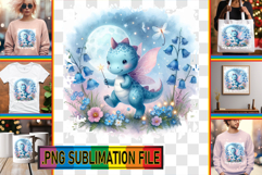 Cheerful PNG Designs for TSHIRTS, Cute Dino Product Image 1