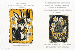 Distress Vintage Easter Design Clipart Product Image 2