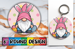 Sweet Watercolor Bear Keychain Tumbler Spring Design PNG Product Image 1