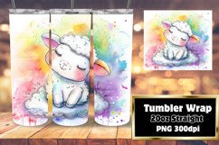Cheerful Animal Parade Tumbler Wrap - 20oz Product Image 1