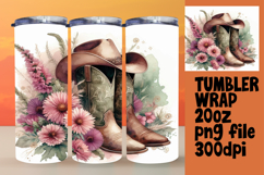 VIBRANT 20oz Tumbler Template for DIY , Western Product Image 1