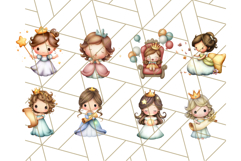 Princess Clipart PNG, Cute Royal Girl Clip Art Product Image 5
