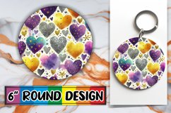 Joyful Keychain PNG Inspiration, Heart Product Image 1