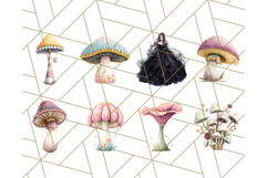 Mushroom Clipart, Realistic Forest Mushrooms PNG Product Image 9