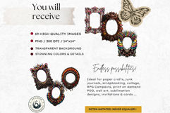Horrific Circus PNG Frames- Creepy Circus PNG Graphics Product Image 2