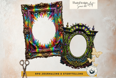 Horrific Circus PNG Frames- Creepy Circus PNG Graphics Product Image 3