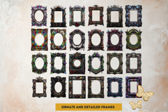 Horrific Circus PNG Frames- Creepy Circus PNG Graphics Product Image 4
