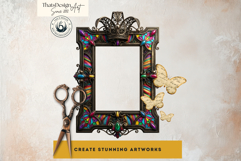 Horrific Circus PNG Frames- Creepy Circus PNG Graphics Product Image 8