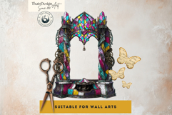Horrific Circus PNG Frames- Creepy Circus PNG Graphics Product Image 9