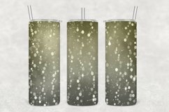 Brown Shade Glowing Glitter Tumbler Sublimation Product Image 1