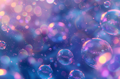 Colorful Floating Bubbles Background Wallpaper Product Image 1