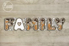 Multilayer Cut File FAMILY - Laser Cut Words, Wood Words Product Image 7