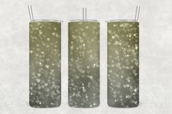 Brown Shade Hearts Sparkle Tumbler Sublimation Product Image 1