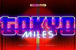 Retro shiny Y2K editable text effect toko miles with future Product Image 1