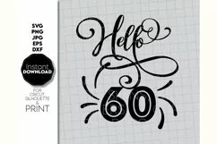 60th Birthday SVG, Birthday Shirt SVG, Friends Gift SV Product Image 2