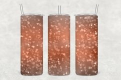Brown Shades Hearts Sparkle Tumbler Sublimation Product Image 1